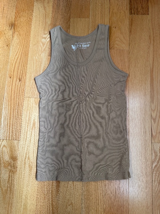 Victoria's Secret Tops - Cotton beige ribbed tank top by Victoria’s Secret - large
